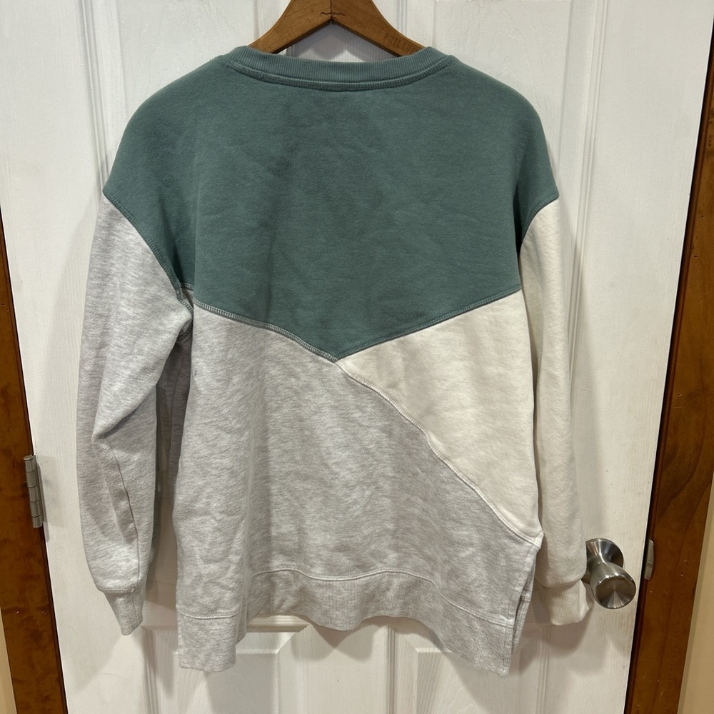 Greentea Tri-Tone Crewneck Sweater View 4